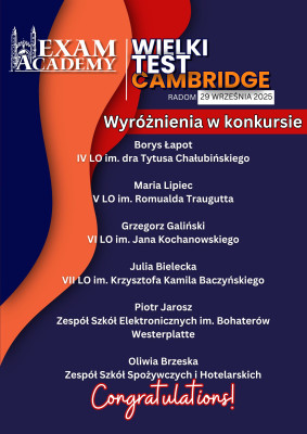 Wielki Test Cambridge 2025